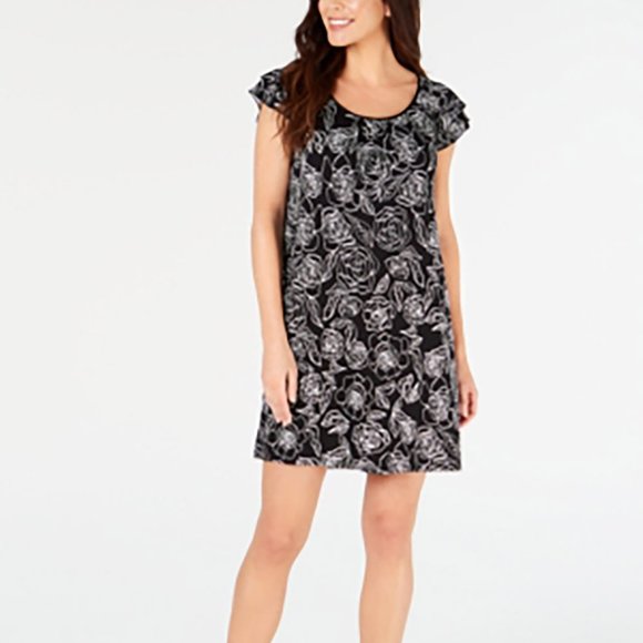 Charter Club Flutter Sleeve Knit Nightgown - Picture 1 of 7